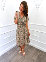 Bloem Midi Dress Groen