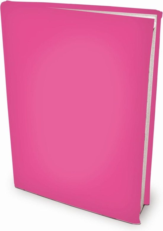 Rekbare boekenkaften A4 - Roze - 3 stuks