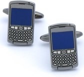 Manchetknopen - Blackberry Blauw en Zwart