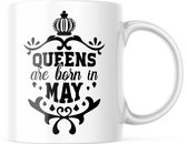 Verjaardag Mok Queens are born in may