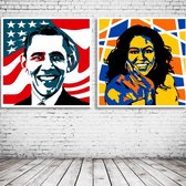 Barack & Michelle Obama Pop Art