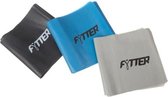 FYTTER Fitnessband AFB03B, latexstrips voor toonoefeningen met drie weerstandsniveaus.