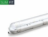 LED TL Armatuur IP65 120 cm RVS Clips enkelvoudige uitvoering