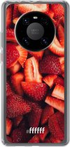 6F hoesje - geschikt voor Huawei P40 Pro -  Transparant TPU Case - Strawberry Fields #ffffff