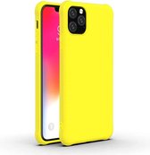 Voor iPhone 11 Pro schokbestendig Frosted ultradunne TPU beschermhoes (geel)