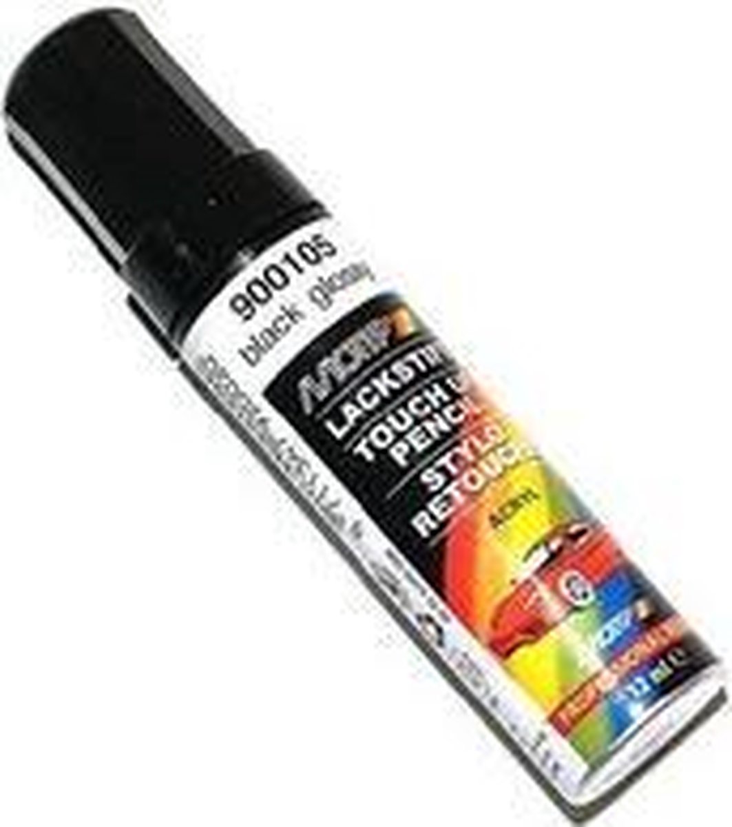 Motip 900105 Auto lakstift Hoogglans Zwart 12 ml