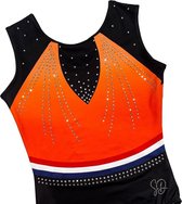 Sparkle&Dream Turnpakje Ilse Oranje - ASM | maat 164 - XS voor Turnen & Gymnastiek