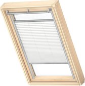 VELUX Origineel Plisségordijn (FHL), Zilveren Kozijn, MK06, Wit