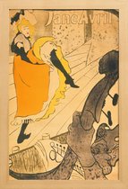 JUNIQE - Poster in houten lijst Henri de Toulouse-Lautrec - Lithograph