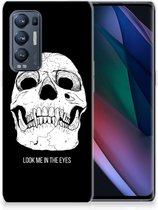 Silicone Case OPPO Find X3 Neo Telefoonhoesje Skull Eyes