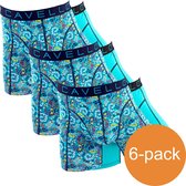 bol.com | Cavello Boxershorts - Verschillende kleuren Oranje-Zwart - 6-pack  Heren Boxershorts -