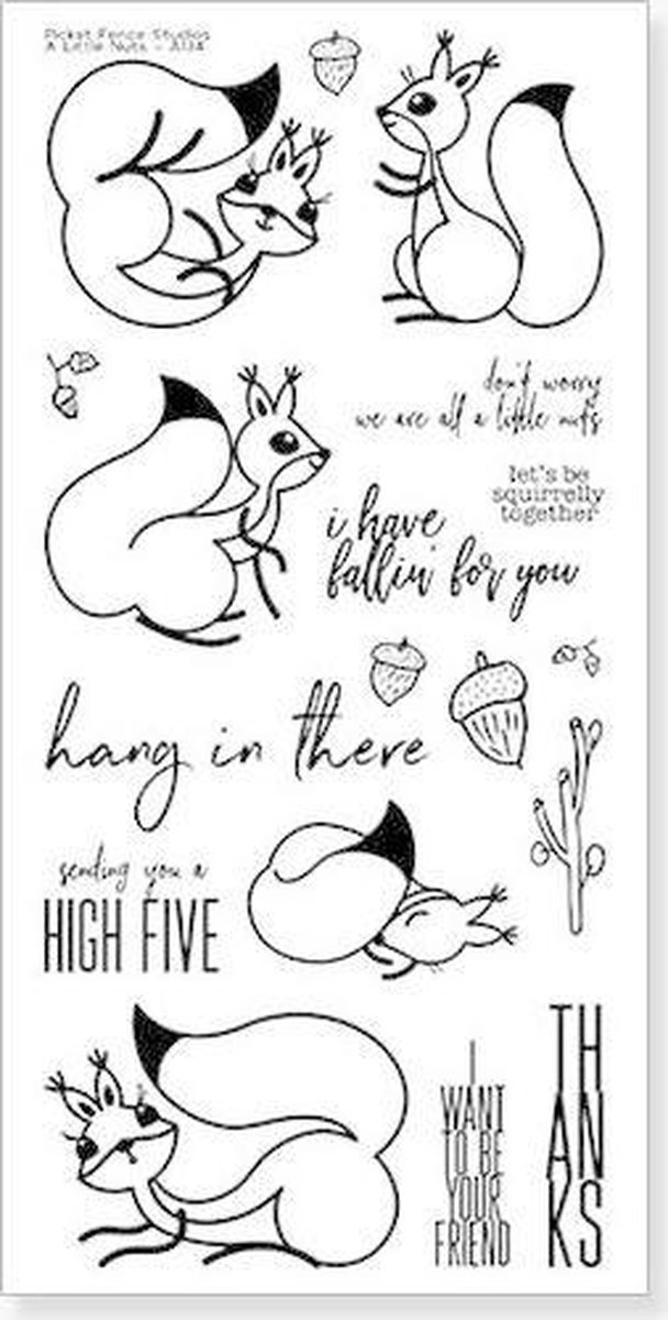 A Little Nuts Clear Stamps (A-134)