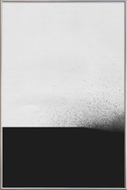 JUNIQE - Poster met kunststof lijst Black 00 -30x45 /Grijs & Wit