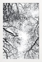 JUNIQE - Poster in houten lijst Reaching Into The Sky -30x45 /Grijs &