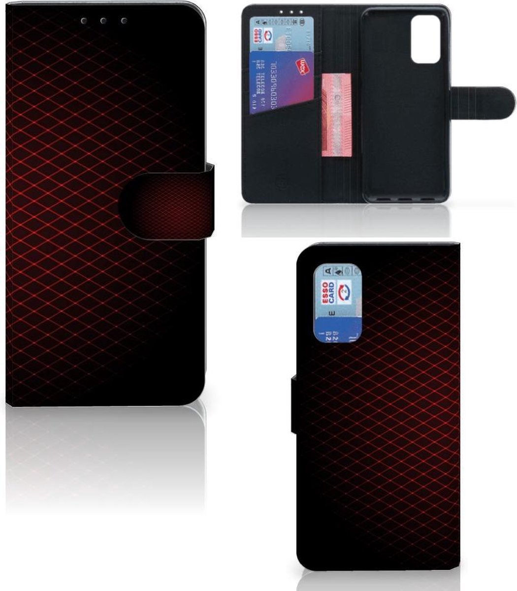 Samsung Galaxy A32 4G Telefoon Hoesje Geruit Rood