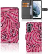 Hoesje ontwerpen Geschikt voor Samsung Galaxy S21 FE GSM Hoesje Swirl Pink