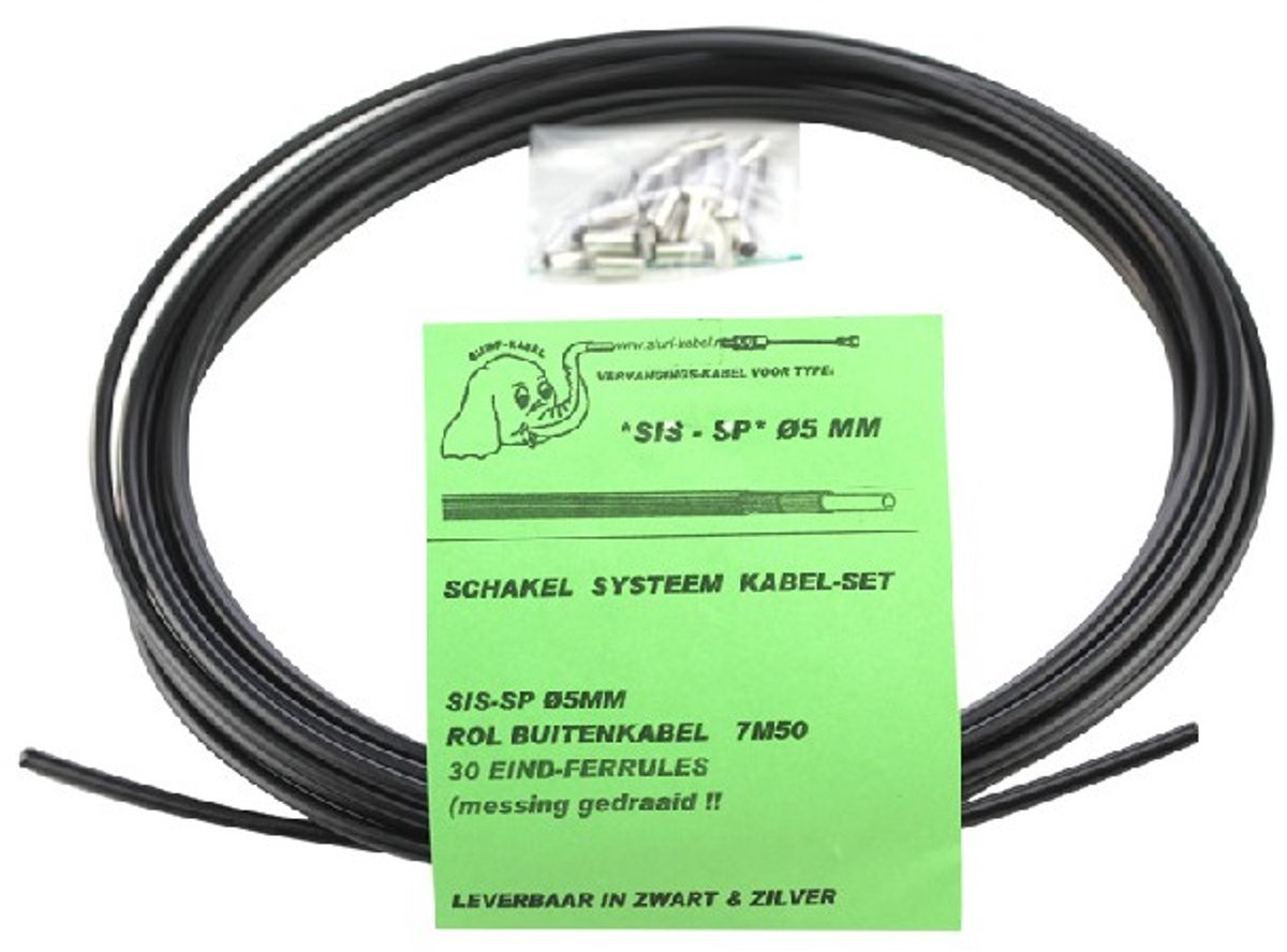 Buitenkabel Schakel 7.50M Zwart