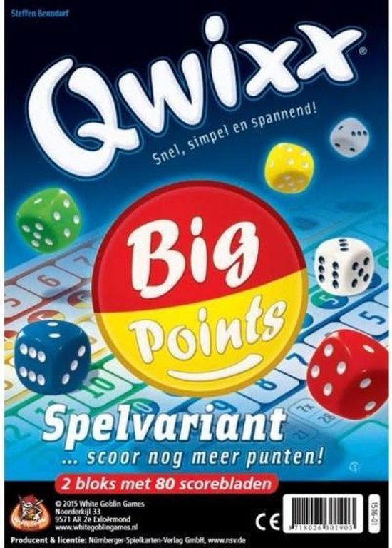 Afbeelding van het spel Qwixx Big Point - Uitbreiding