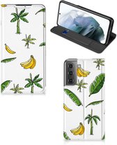 Telefoonhoesje Geschikt voor Samsung Galaxy S21 FE Beschermhoes Banana Tree
