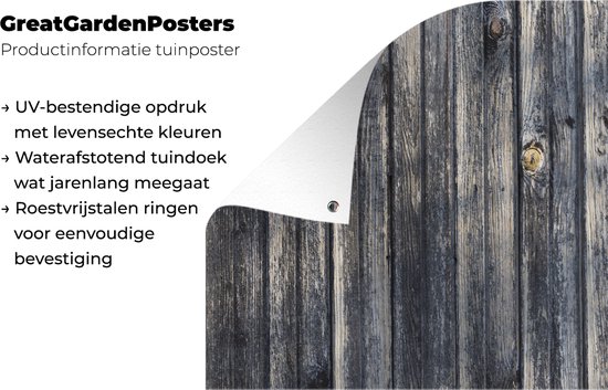 Muurdecoratie Achtergrond met een planken structuur - 180x120 cm - Tuinposter - Tuindoek - Buitenposter