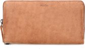 Sacha - Dames - Cognac leren portemonnee - Maat Onesize
