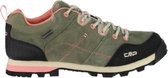 Cmp Wandelschoenen Low Alcor Dames Leer Khaki/zwart Maat 40