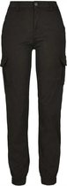 Urban Classics - High Waist Cargobroek - Taille, 34 inch - Zwart