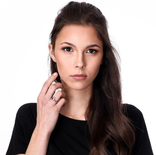 Orphelia ZR-7226 / BT / 58 Bague Argent Drop Topaze Bleue Couleur Zirconium