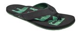 Reef Newport Prints Heren Slippers - Palms Black - Maat 45