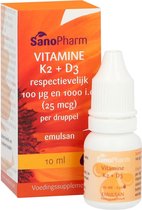 SanoPharm Vitamine K2 + D3 - 10 ml