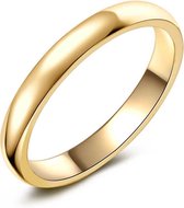 Twice As Nice Ring in goudkleurig edelstaal, 3 mm, blinkend  62