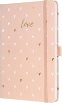 Sigel SI-JN335 Notitieboek Jolie Beauty A5 Hardcover Gelinieerd Roze Love 174 Blz 80g