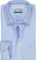 MARVELIS comfort fit overhemd - mouwlengte 7 - lichtblauw - Strijkvrij - Boordmaat: 43