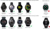 Geschikt voor Samsung Galaxy Watch leren luxe band - donkerbruin - 45mm / 46mm