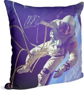 Astronaut Gemini 4 first in outer space (ruimtevaart) - Foto op Sierkussen - 60 x 60 cm