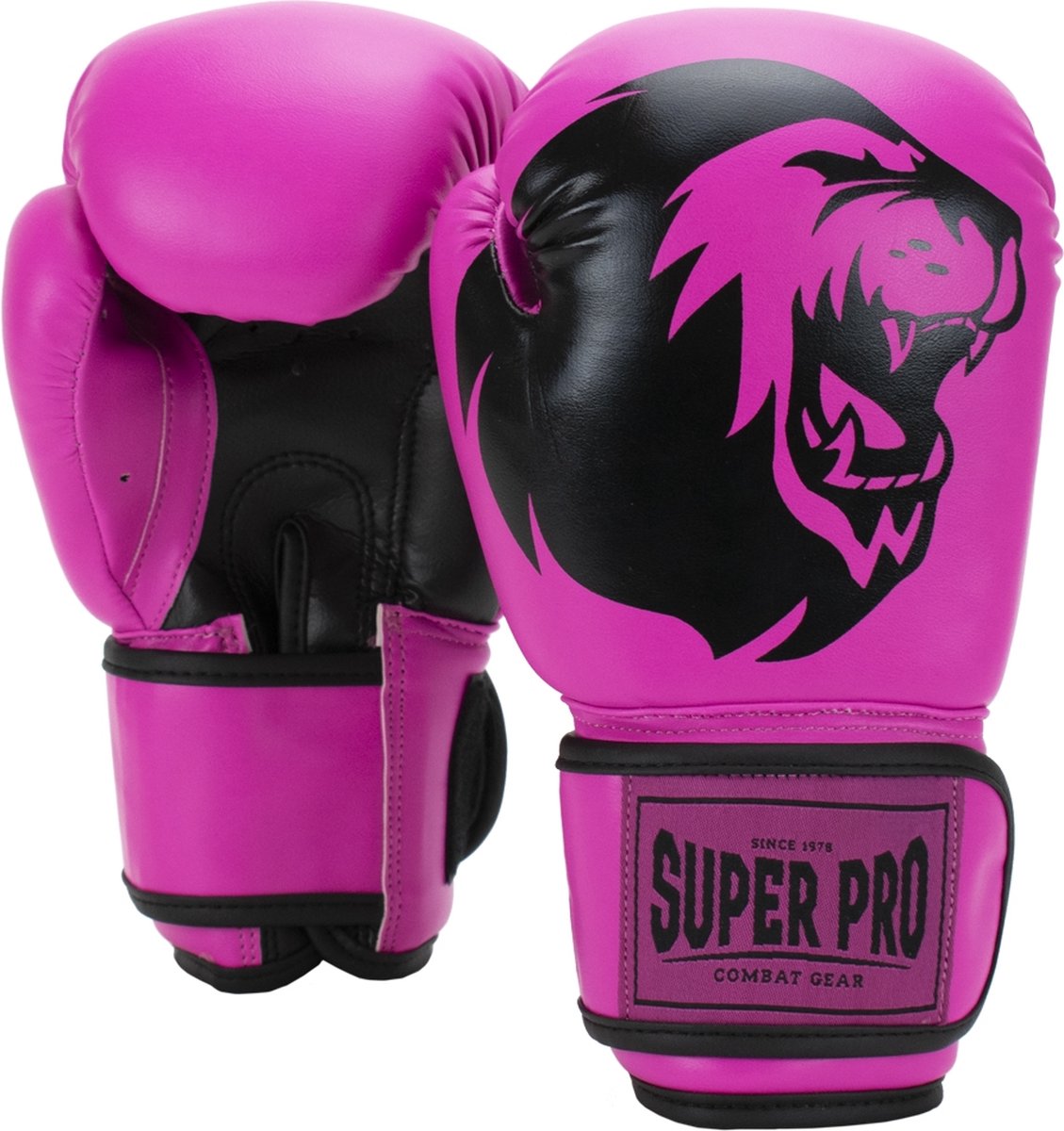 Super Pro Combat Gear Talent (kick)bokshandschoenen Roze/Zwart 10oz