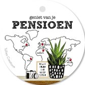Tallies Cards - kadokaartjes  - bloemenkaartjes - Pensioen - Plant - set van 5 kaarten - VUT/pensioen - pensionering - 100% Duurzaam