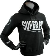 Super Pro Hoody S.P. Logo Zwart/Wit Extra Extra Large
