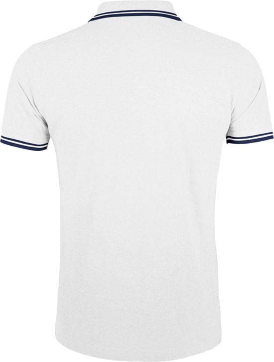 SOLS Polo en piqué à manches courtes Pasadena pour hommes (Wit/lourd)