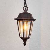 Lindby - Hanglampen buiten - 1licht - aluminium, glas - E27 - -roest, helder