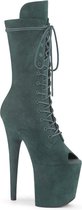 Pleaser Plateau Laarzen -37 Shoes- FLAMINGO-1051FS Paaldans schoenen Groen