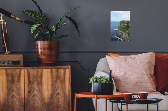 Muurstickers - Sticker Folie - De groene Kliffen van Moher in Ierland - 20x30 cm - Plakfolie - Muurstickers Kinderkamer - Zelfklevend Behang - Zelfklevend behangpapier - Stickerfolie