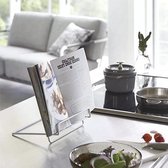 Clever Storage Tablet en kookboekhouder inklapbaar - Wit - Opvouwbaar