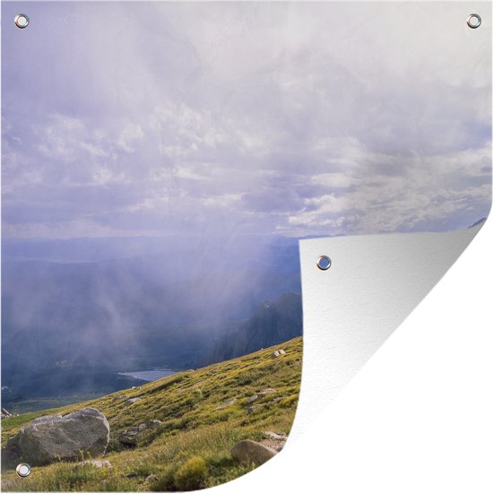 Tuindoek Wandelpad op Mount Evans - 100x100 cm