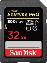 SanDisk 32GB SD kaart UHS-II 300MB/s U3 V90