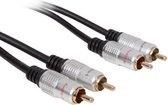 Velleman Audiokabel Rca 75 Cm Koper Zwart