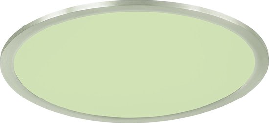 Plafonnier LED WiZ - Trion Givon - 20W - Couleur réglable - Dimmable - Télécommande - Rond - Nickel mat - Aluminium