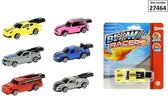Toi Toys Fluit race auto op kaart (1 stuk) assorti