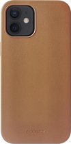 Accezz Leather Backcover Geschikt voor MagSafe iPhone 12 Mini hoesje - Bruin