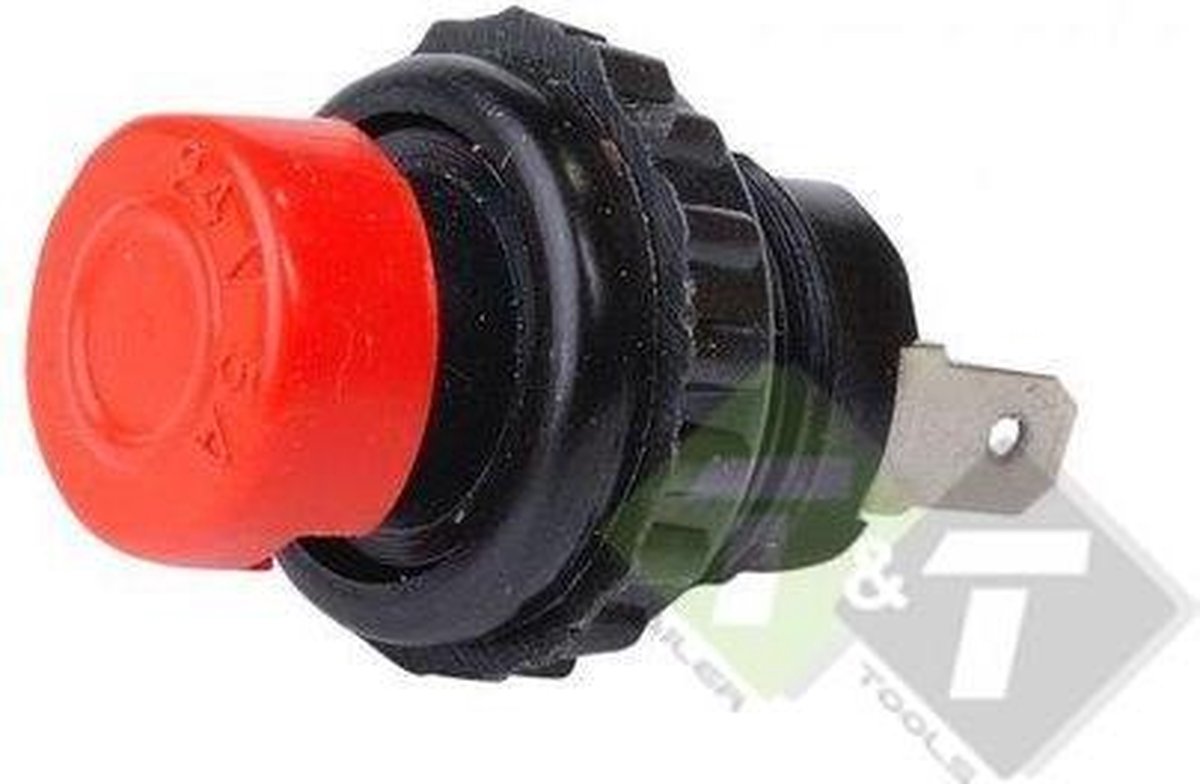 Drukschakelaar , 24 Volt, 5 Ampere, 45mm lang